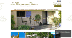 Desktop Screenshot of maison-aux-oliviers.com